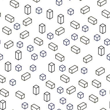 Koyu mavi çizgiler, dikdörtgenler kesintisiz, izometrik düzeniyle vektör. Dikdörtgenler ile soyut degrade illüstrasyon. Desen tasarım kumaş, duvar kağıtları.