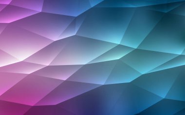 Açık mavi, kırmızı vektör şablon kristalleri, üçgenler ile. Glitter soyut resim üçgen şekiller ile. Reklam için desen.