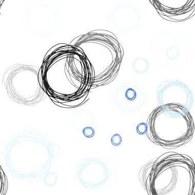 Kabarcıkları ile mavi vektör sorunsuz arka plan ışık. İllüstrasyon renkli soyut daireler parlayan ayarlanmış. Tasarım için duvar kağıdı, kumaş üreticileri.