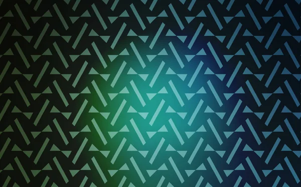 Светло Голубая Зеленая Векторная Текстура Триангулярным Стилем Красивая Иллюстрация Треугольниками — стоковый вектор