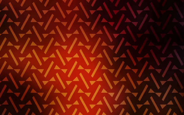 Темно Оранжевая Векторная Текстура Триангулярном Стиле Современная Абстрактная Иллюстрация Красочными — стоковый вектор