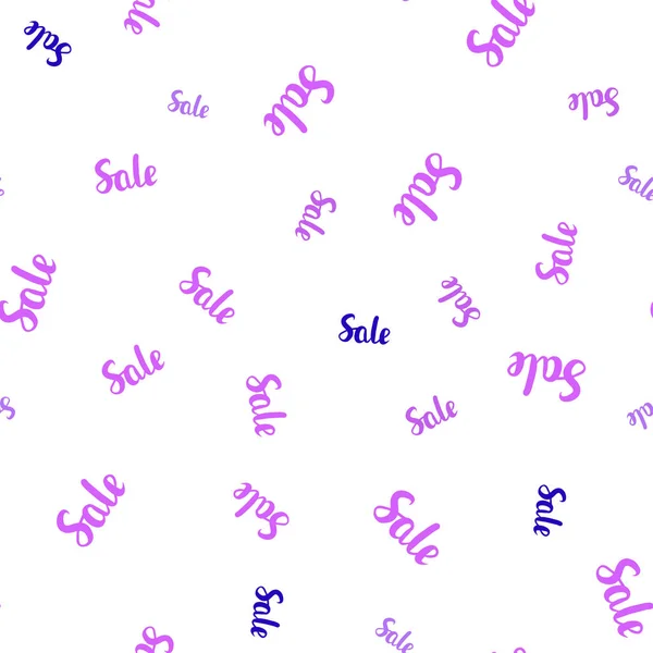 ライト パープル ピンクの販売の印とシームレスなパターンをベクトル 販売のカラフルなグラデーション シンボルの抽象的なイラスト 広告のショッピング シーズンの販売用のテンプレート — ストックベクタ