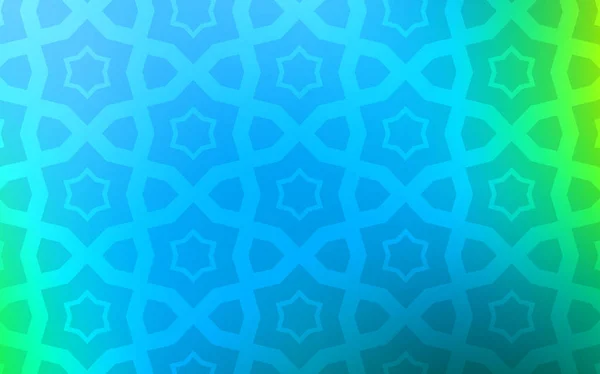 Светло Голубая Зеленая Векторная Текстура Красивыми Звездами Звёзды Размытом Абстрактном — стоковый вектор
