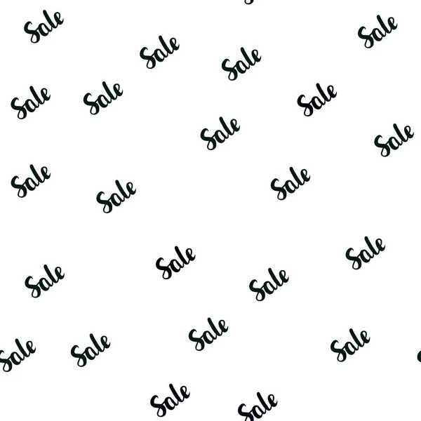 深绿色矢量无缝布局与折扣字 抽象例证以销售的五颜六色的梯度标志 黑色星期五超级销售的背景 — 图库矢量图片