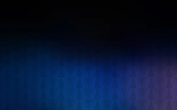 Fundo Vetorial Azul Escuro Com Triângulos Linhas Glitter Ilustração Abstrata — Vetor de Stock