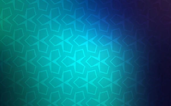 Bleu Clair Couverture Vectorielle Verte Dans Style Polygonal Illustration Abstraite — Image vectorielle