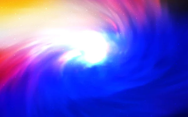 Rosa Claro Fundo Vetor Azul Com Estrelas Galáxia Ilustração Abstrata — Vetor de Stock