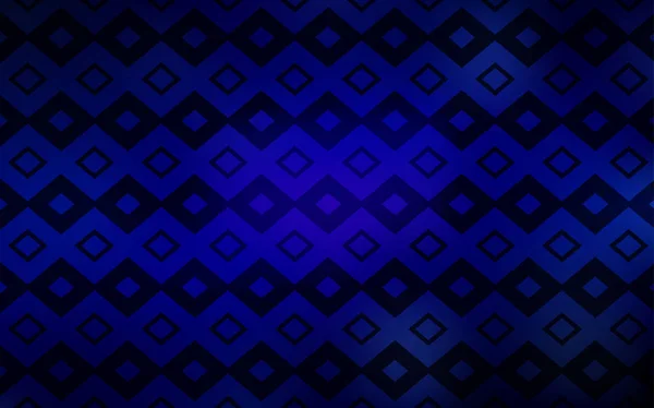 Темная Векторная Текстура Синего Цвета Прямоугольном Стиле Современная Абстрактная Иллюстрация — стоковый вектор