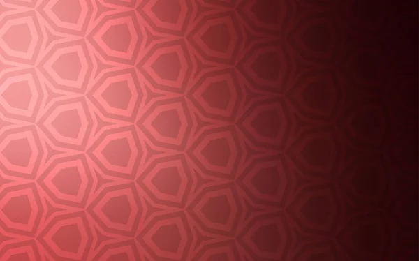 Rosa Claro Layout Vetor Vermelho Com Formas Hexagonais Blur Fundo — Vetor de Stock