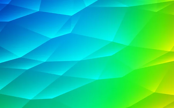 Azul Claro Diseño Vectorial Verde Con Líneas Triángulos Gradiente Abstracto — Vector de stock
