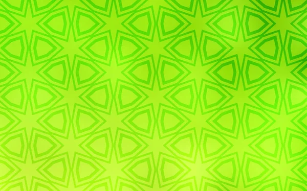 Світло Зелений Жовтий Вектор Візерунок Зірками Різдва Розмиті Декоративного Дизайну — стоковий вектор