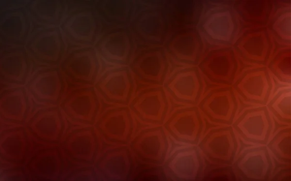 Layout Vetorial Vermelho Escuro Com Formas Hexagonais Design Estilo Abstrato —  Vetores de Stock