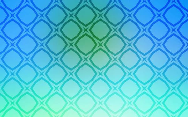 Modèle Vectoriel Bleu Clair Vert Avec Étoiles Ciel Étoiles Sur — Image vectorielle