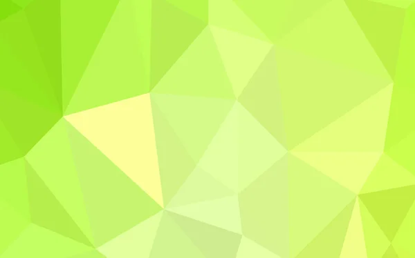 Hellgrüne Gelbe Vektor Abstrakte Polygonale Vorlage Kreative Illustration Halbtonstil Mit — Stockvektor