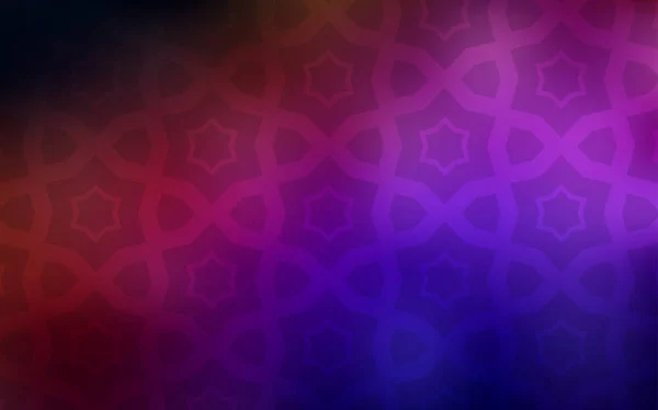 Bleu Foncé Couverture Vectorielle Rouge Avec Petites Grandes Étoiles Illustration — Image vectorielle