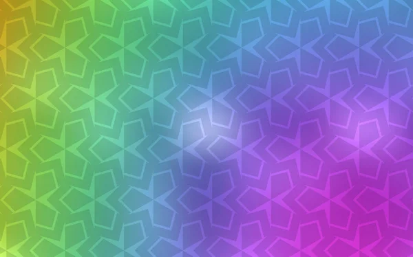 Licht Multicolor Vector Patroon Vierkante Stijl Decoratief Design Abstracte Stijl — Stockvector