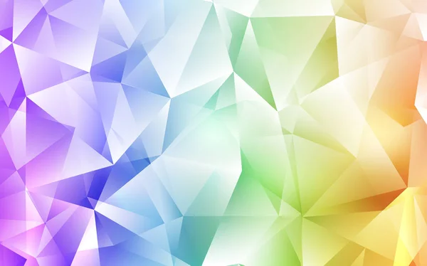 Ljus Multicolor Vector Mall Med Kristaller Trianglar Moderna Abstrakta Illustrationen — Stock vektor