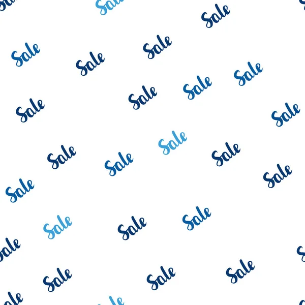 深蓝色矢量无缝模式与销售标志 在白色背景上带有折扣标志的渐变插图 黑色星期五超级销售的背景 — 图库矢量图片