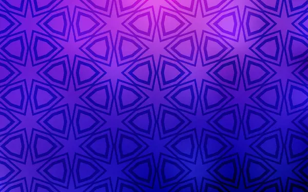 ライトピンク 美しい星と青いベクトル テクスチャ 星とモダンな幾何学的な抽象的なイラスト あなたのビジネス広告のスマートなデザイン — ストックベクタ