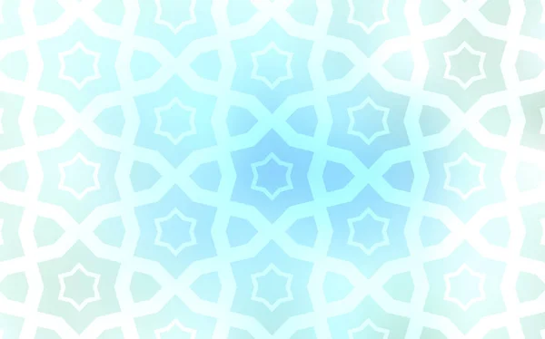 Hellblaue Vektorvorlage Mit Himmelssternen Leuchtende Farbige Illustration Mit Sternen Muster — Stockvektor