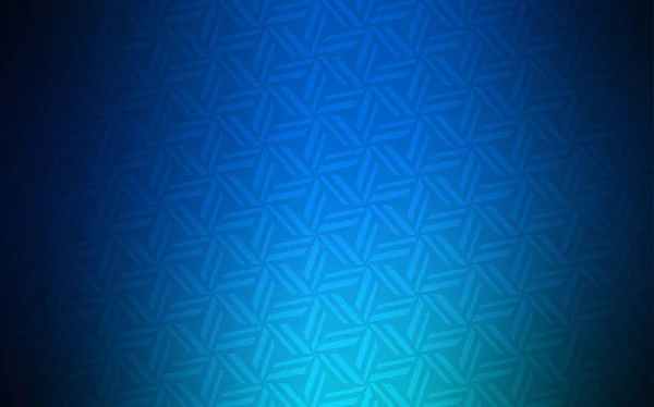 Scuro Sfondo Vettoriale Blu Con Linee Triangoli Illustrazione Astratta Glitter — Vettoriale Stock