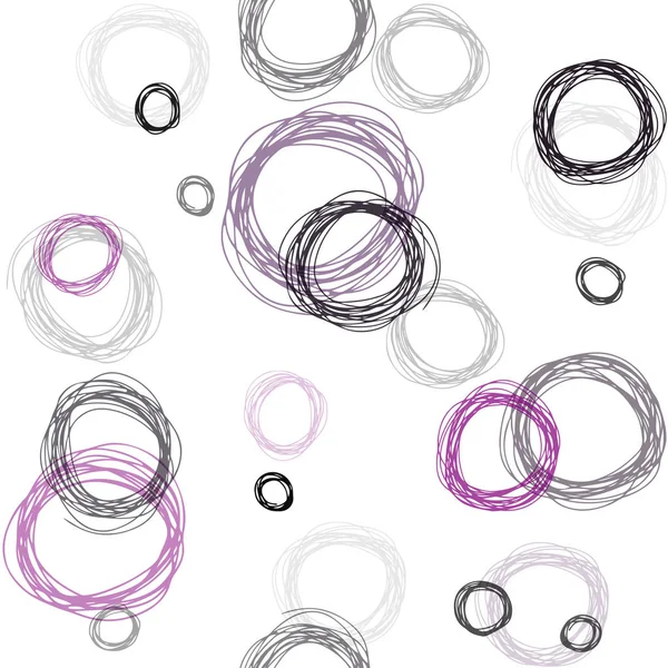 Patrón Inconsútil Vector Púrpura Oscuro Con Esferas Ilustración Abstracta Con — Vector de stock