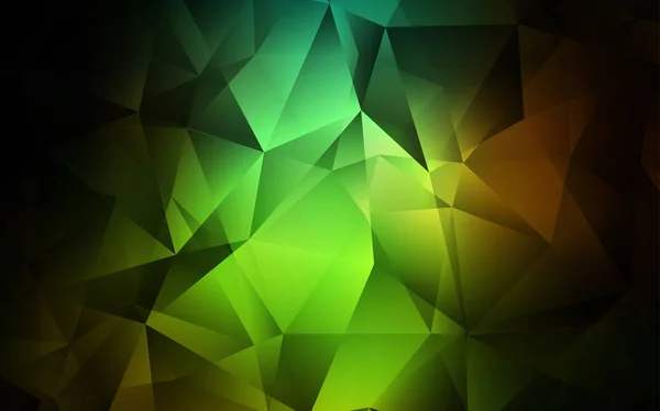 Темно Зеленая Красная Векторная Планировка Линиями Треугольниками Декоративный Дизайн Абстрактном — стоковый вектор