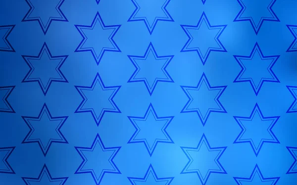 Fondo Vectorial Azul Claro Con Estrellas Colores Ilustración Decorativa Con — Vector de stock