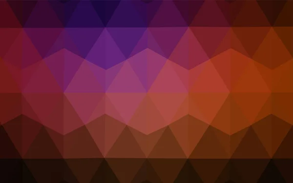 Dark Pink Red Vector Shining Triangular Cover Shining Polygonal Illustration — Stock Vector