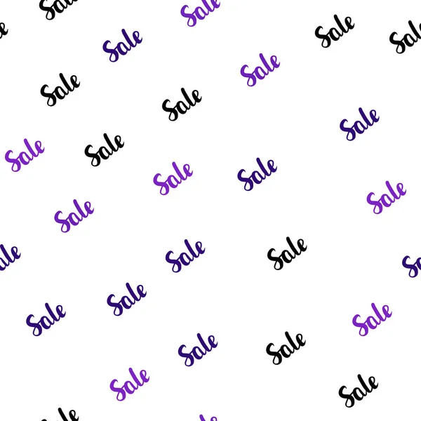 Simbols 판매와 보라색 원활한 텍스처 라이트 다채로운 백분율의 간단한 스타일에 — 스톡 벡터