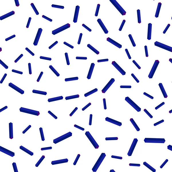 Donker Roze Blauw Vector Naadloze Isometrische Patroon Met Scherpe Lijnen — Stockvector