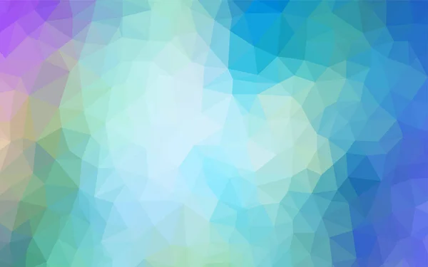 ライトピンク 青いベクトル三角形モザイク テクスチャ キラキラ エレガントな三角形の抽象的なイラスト 携帯電話の背景のテンプレート — ストックベクタ