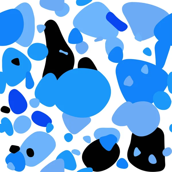 Hellblauer Vektor Nahtloser Hintergrund Mit Punkten Abstrakte Illustration Mit Farbigen — Stockvektor