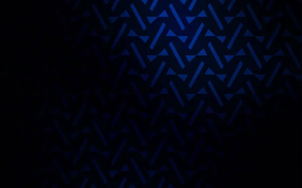 Sötét Kék Vektor Mintázat Sokszögű Stílussal Ábra Színes Háromszögek Vonalak — Stock Vector