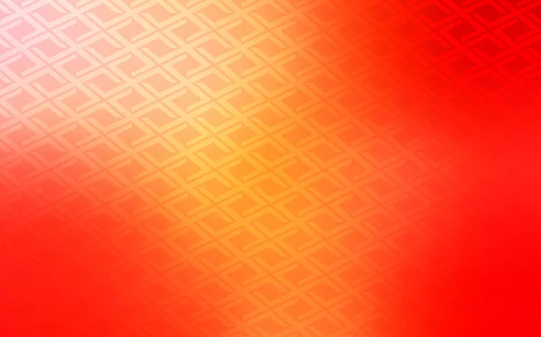 Modèle Vectoriel Orange Clair Avec Cristaux Rectangles Design Décoratif Dans — Image vectorielle