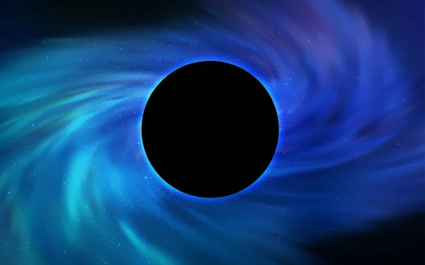 Texture Vectorielle Bleu Clair Avec Trou Noir Galaxie Illustration Avec — Image vectorielle