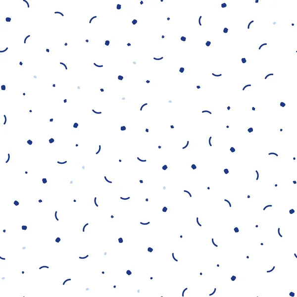 Темно Синий Вектор Швов Пятнами Линиями Блестящая Абстрактная Иллюстрация Соединением — стоковый вектор