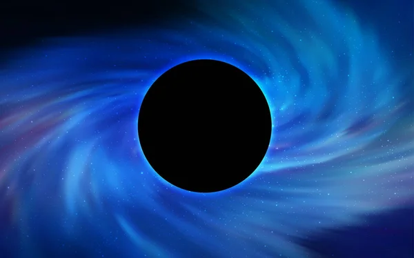 Licht Blauwe Vector Achtergrond Met Een Zwart Gat Hemel Kleurrijke — Stockvector
