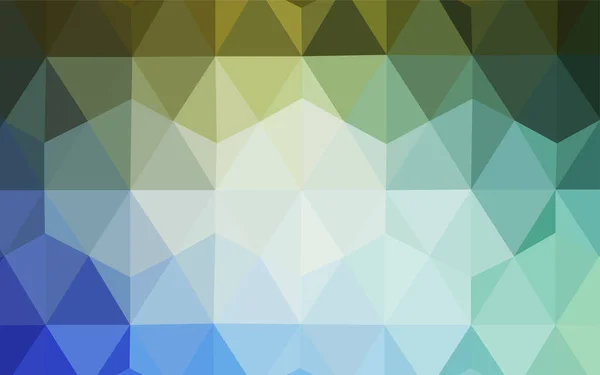 Hellblauer Grüner Vektor Mit Dreieckigem Hintergrund Polygonale Abstrakte Illustration Mit — Stockvektor