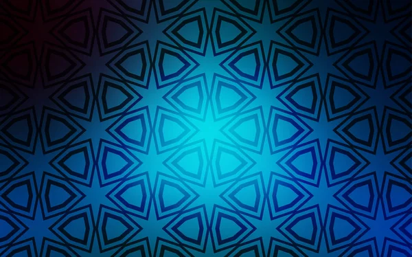 Modèle Vectoriel Bleu Clair Avec Étoiles Ciel Illustration Colorée Brillante — Image vectorielle
