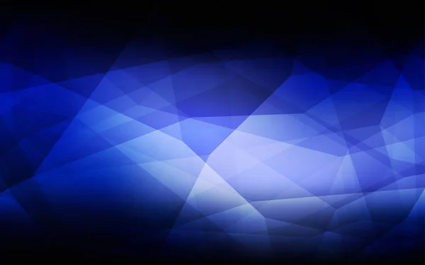 Modèle Triangles Gradient Vectoriel Bleu Foncé Illustration Abstraite Polygonale Avec — Image vectorielle