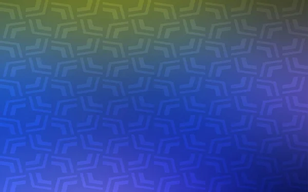 Bleu Clair Motif Vectoriel Vert Avec Des Formes Lampe Illustration — Image vectorielle