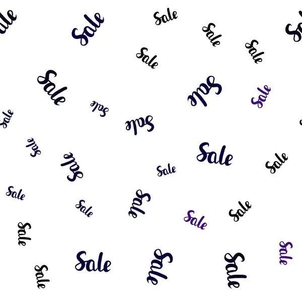 Dark Purple Modello Senza Soluzione Continuità Vettoriale Rosa Con Parole — Vettoriale Stock