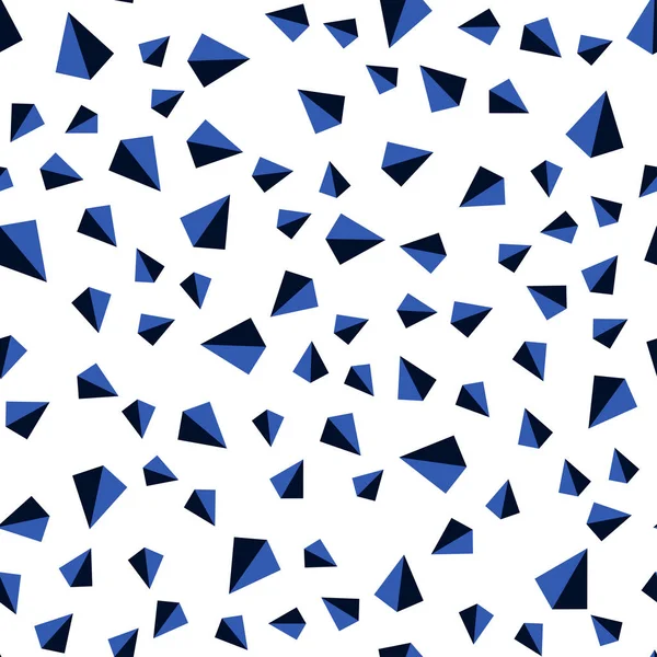 Темно Синий Вектор Бесшовный Изометрический Фон Треугольниками Треугольники Абстрактном Фоне — стоковый вектор