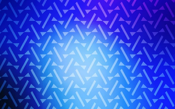 Ljusrosa Blå Vektor Bakgrund Med Linjer Trianglar Trianglar Abstrakt Bakgrund — Stock vektor