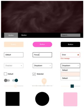 Hafif pembe, sarı vektör tel kafes kiti gökada yıldız ile. Arka plan üzerinde renkli stil rehberi yıldız ile. Web siteleri için basit renkli tasarım.
