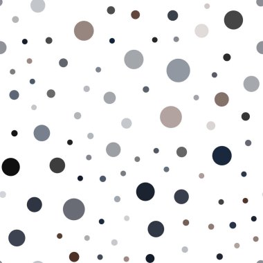 Koyu pembe, sarı daireler ile sorunsuz şablon vektör. Bulanık damla Glitter soyut Illustration yağmur. Tekstil, kumaş, duvar kağıtları için tasarım.