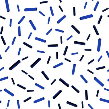 Koyu mavi vektör kesintisiz, izometrik şablonu tekrar tekrar sopa ile. Glitter soyut illüstrasyon renkli sopa ile. Doku pencere panjur, perdeler için.