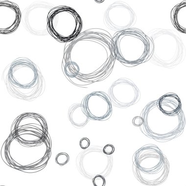 Işık gri vektör disklerle sorunsuz doku. İllüstrasyon renkli soyut daireler parlayan ayarlanmış. Doku pencere panjur, perdeler için.