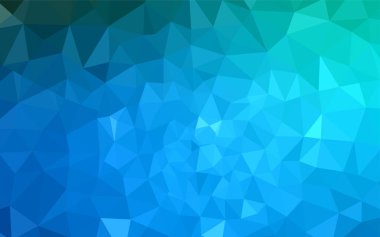 Koyu mavi parlayan üçgen kapak vektör. Çokgen şekilleri ile bir örnek. Senin arka plan için dokulu deseni.